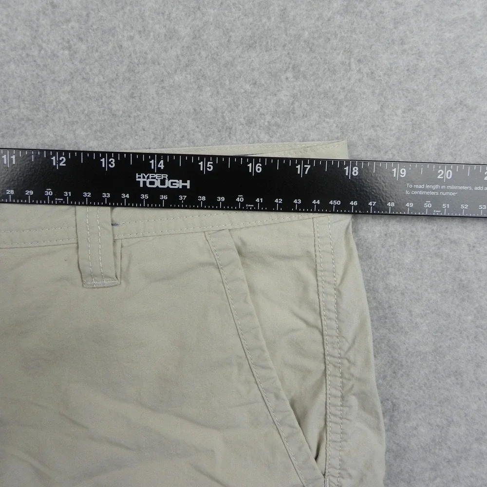 Columbia Shorts Mens 34 Chino Golf Casual Hiking‎ Lightweight Flat Front Beige